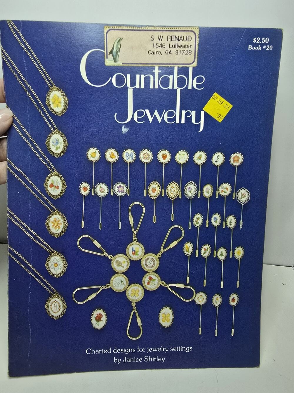 1981 Cross Stitch Originals Countable Jewelry 20 Pattern Book 30 Designs 10806
